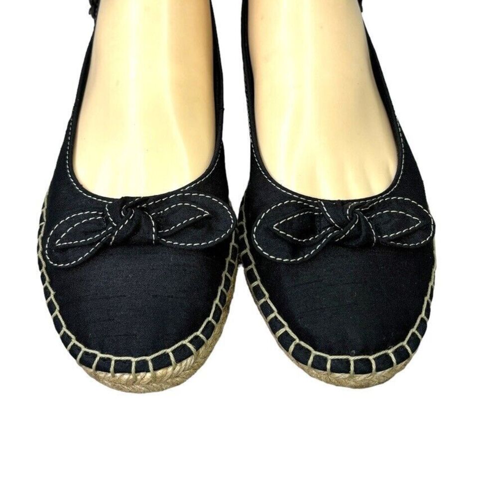 Life Stride Rica Too Navy Fabric Low Wedge Espadrille Sandal Womens Size 6.5 M - Picture 2 of 12